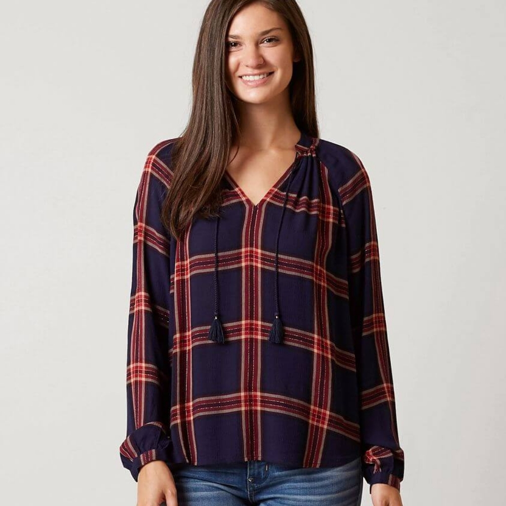 NEVER WORE LUCKY BRAND PLAID SHIRT